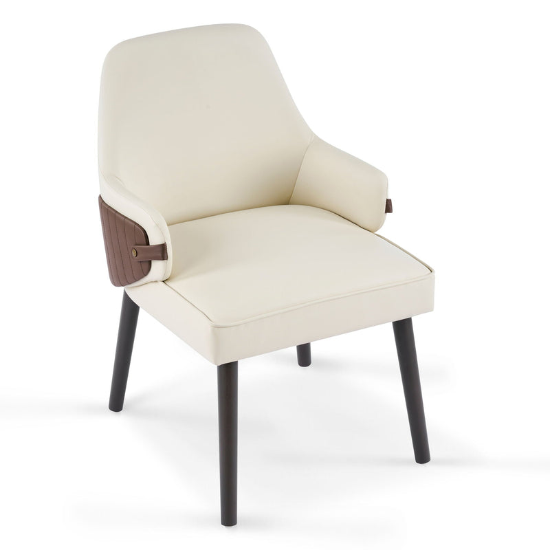 Indoor Dining Chair (Set of 2) - Beige / Brown by HouseOfZazla