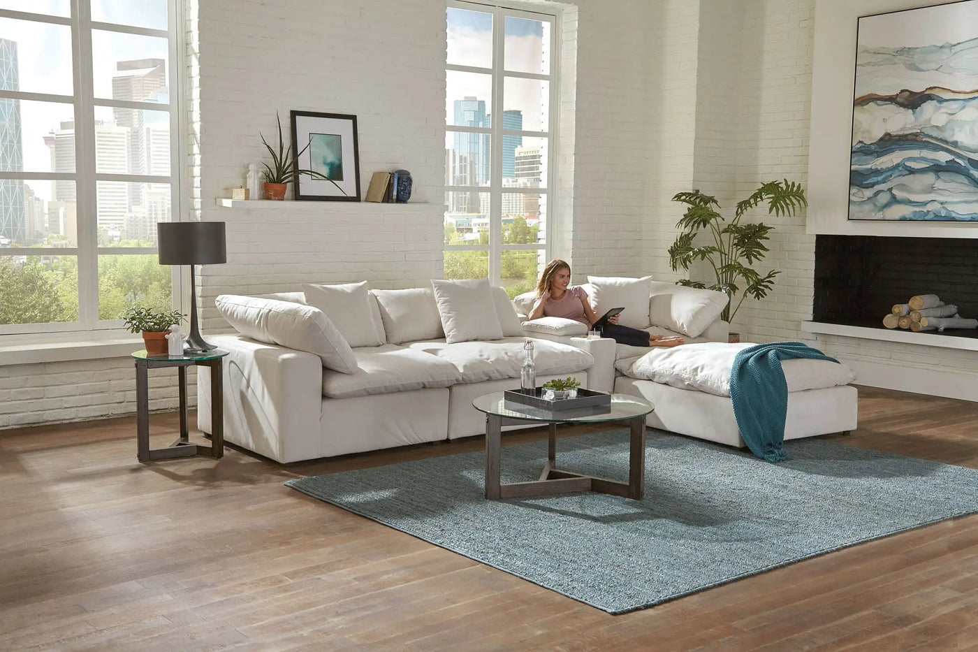 Posh - Modular Sectional And Ottoman by Unique Piece Furniture
