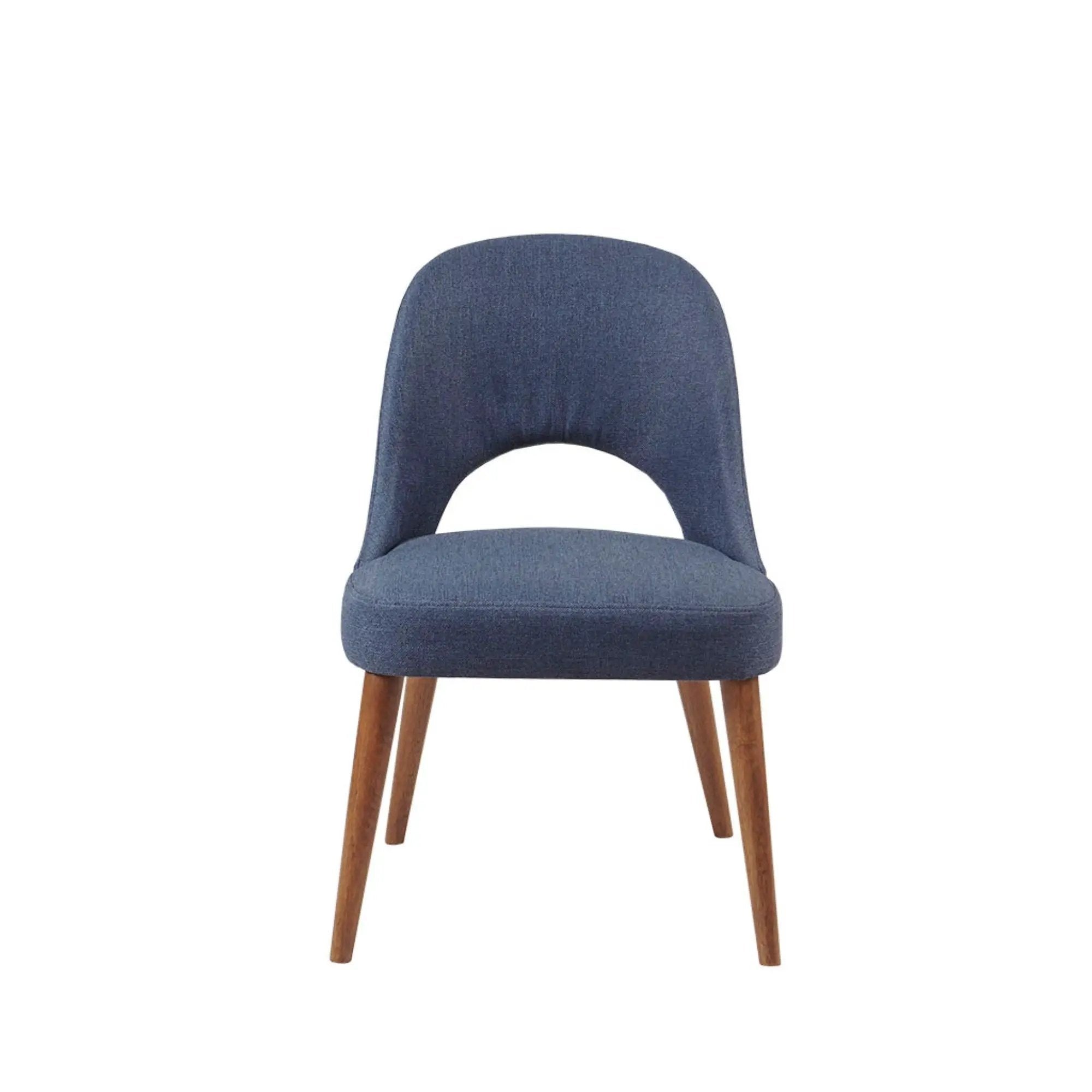 Dining Side Chair Upholstered Textured (Set of 2) - Navy by Unique Piece Furniture