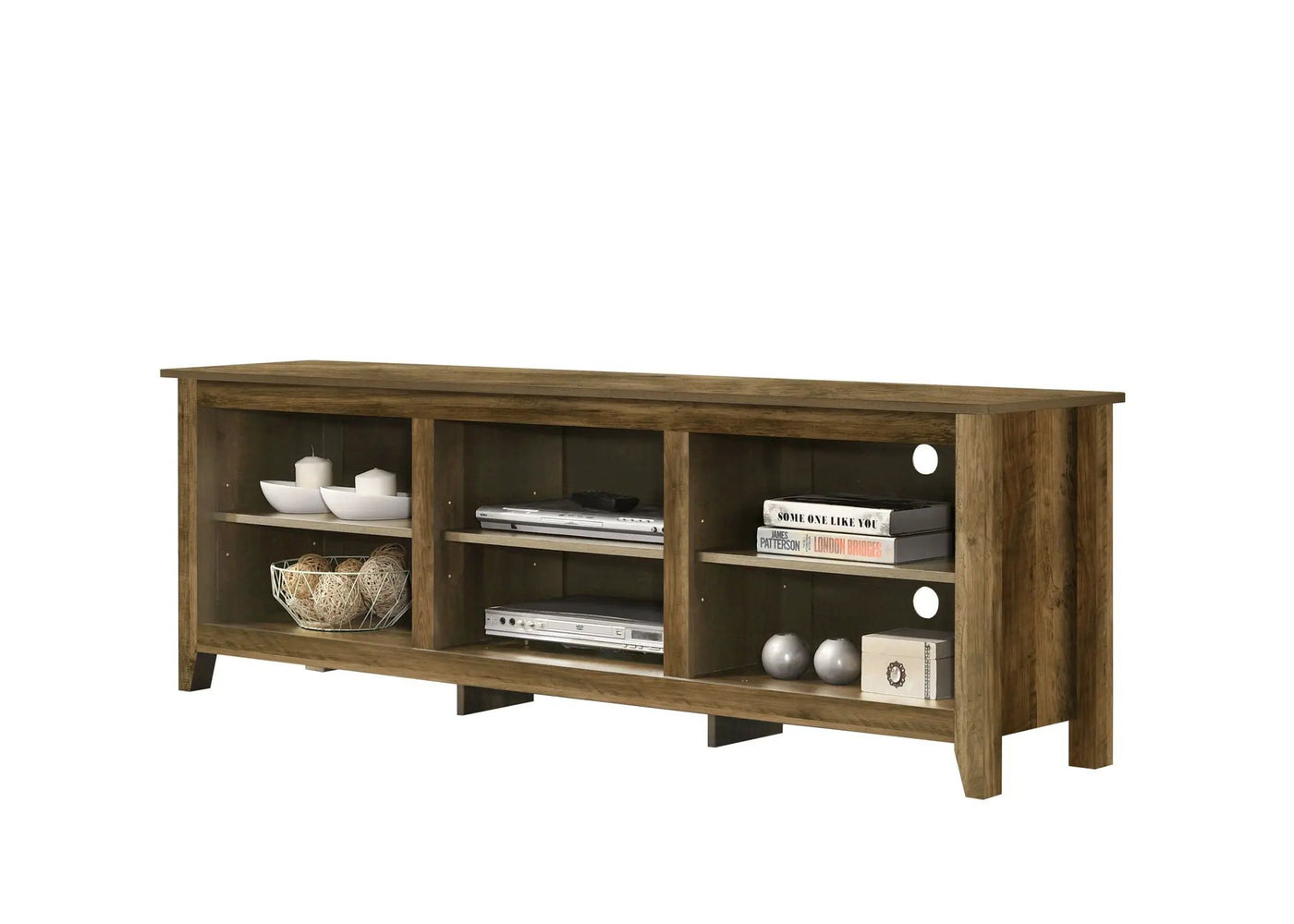 Benito - TV Stand With Open Shelves And Cable Management by Unique Piece Furniture
