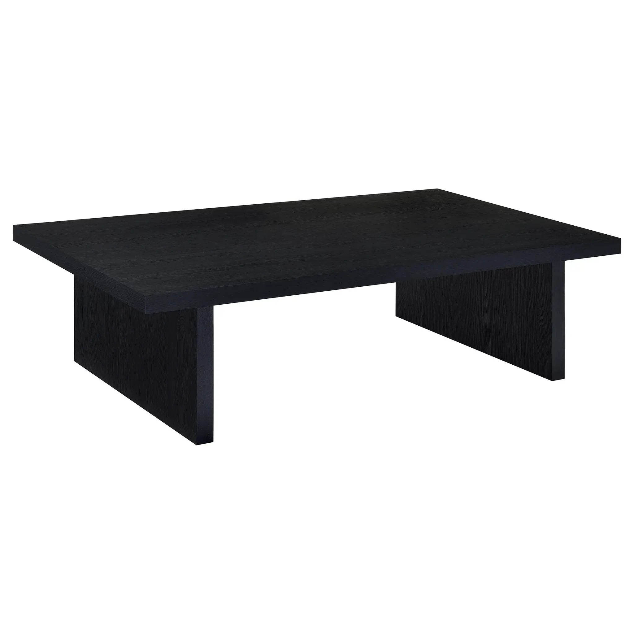 Max Rectangular Engineered Laminate Coffee Table Black by Unique Piece Furniture