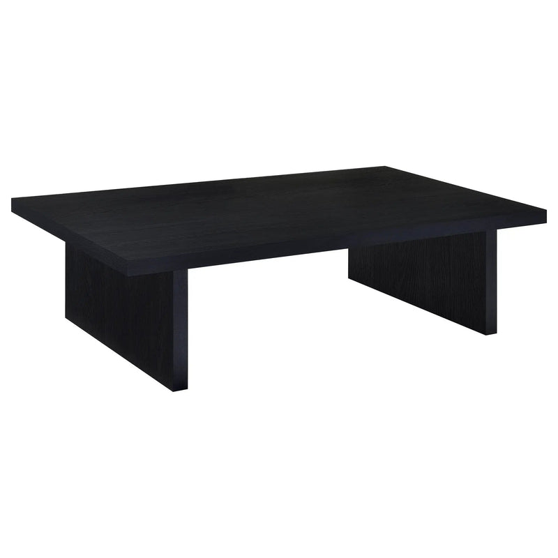 Max Rectangular Engineered Laminate Coffee Table Black by Unique Piece Furniture
