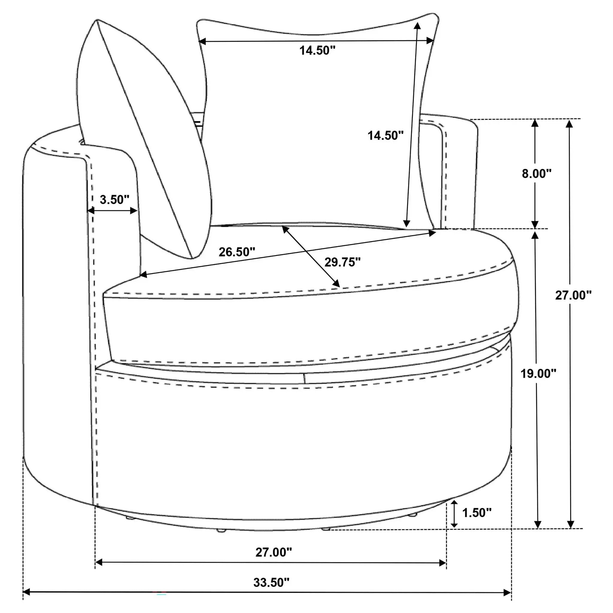 Quinn - Swivel Accent Chair by HouseOfZazla