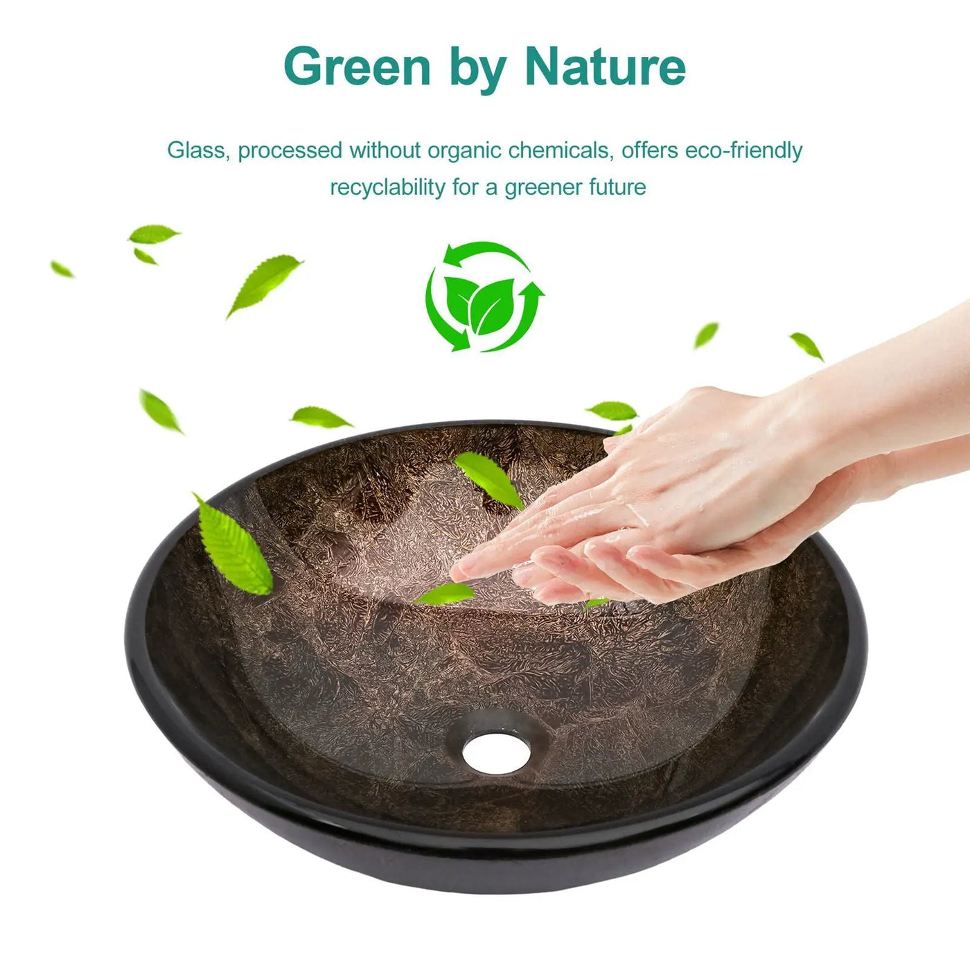 Vessel Sink With Faucet And Pop-Up Drain by HouseOfZazla