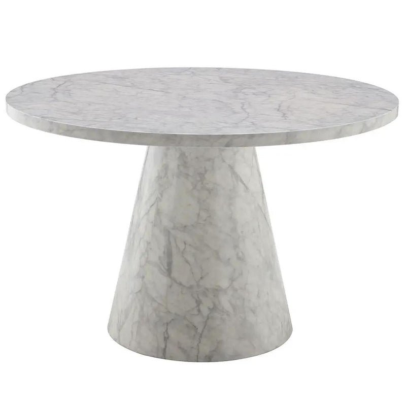 Kacey - Round Dining Table - Engineered Stone by Unique Piece Furniture