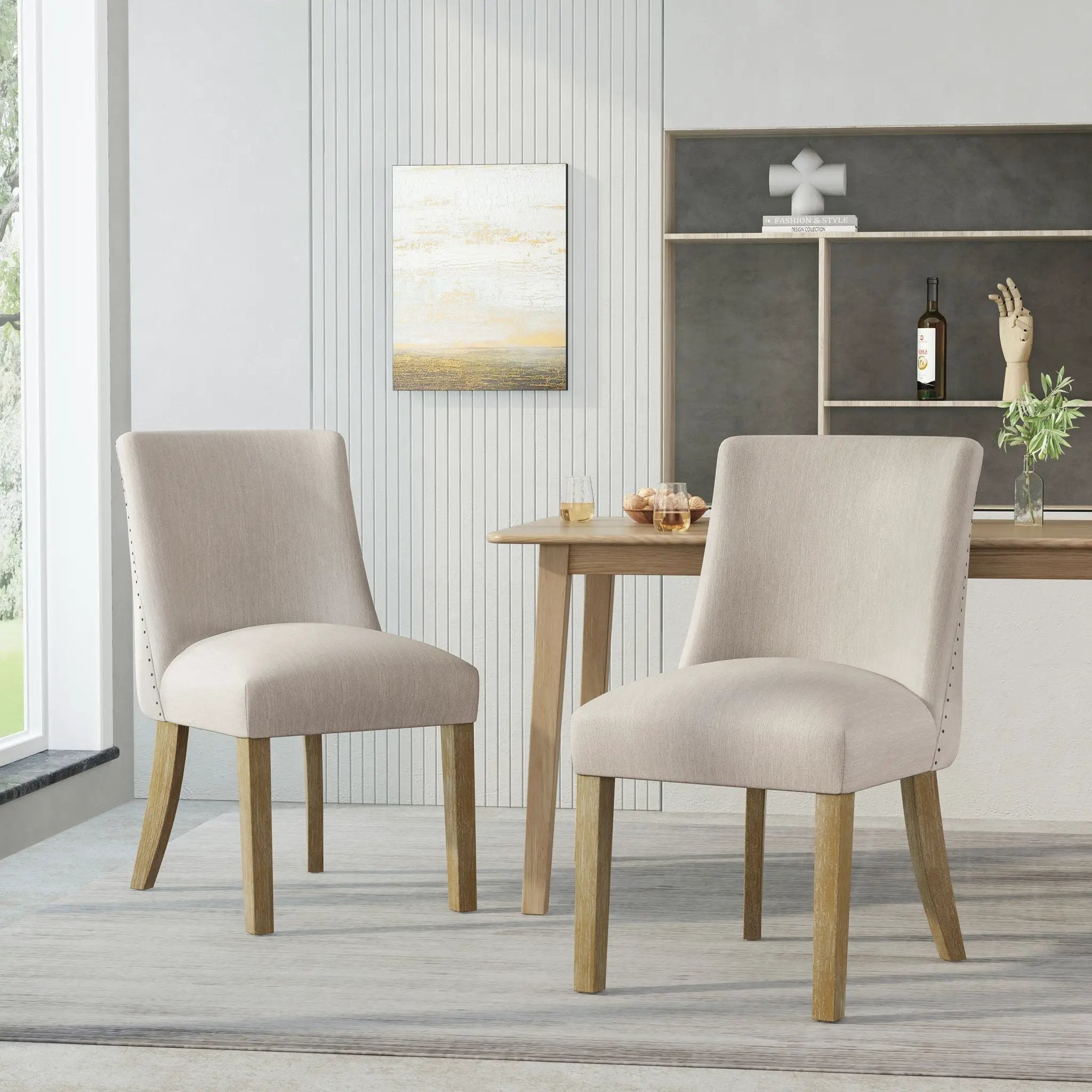 Classic Fabric Dining Chair by HouseOfZazla