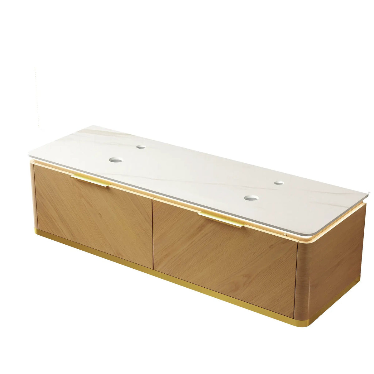DIPA 60" Wall-Mounted Carrara Bathroom Vanity by HouseOfZazla