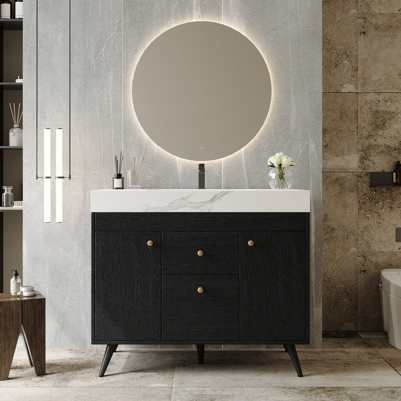 36" Modern Freestanding Bathroom Vanity by HouseOfZazla