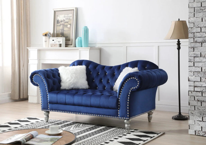 Elegant Round Arm Loveseat by HouseOfZazla