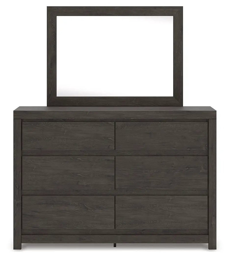 Fraluna - Dresser And Mirror - Charcoal by Unique Piece Furniture
