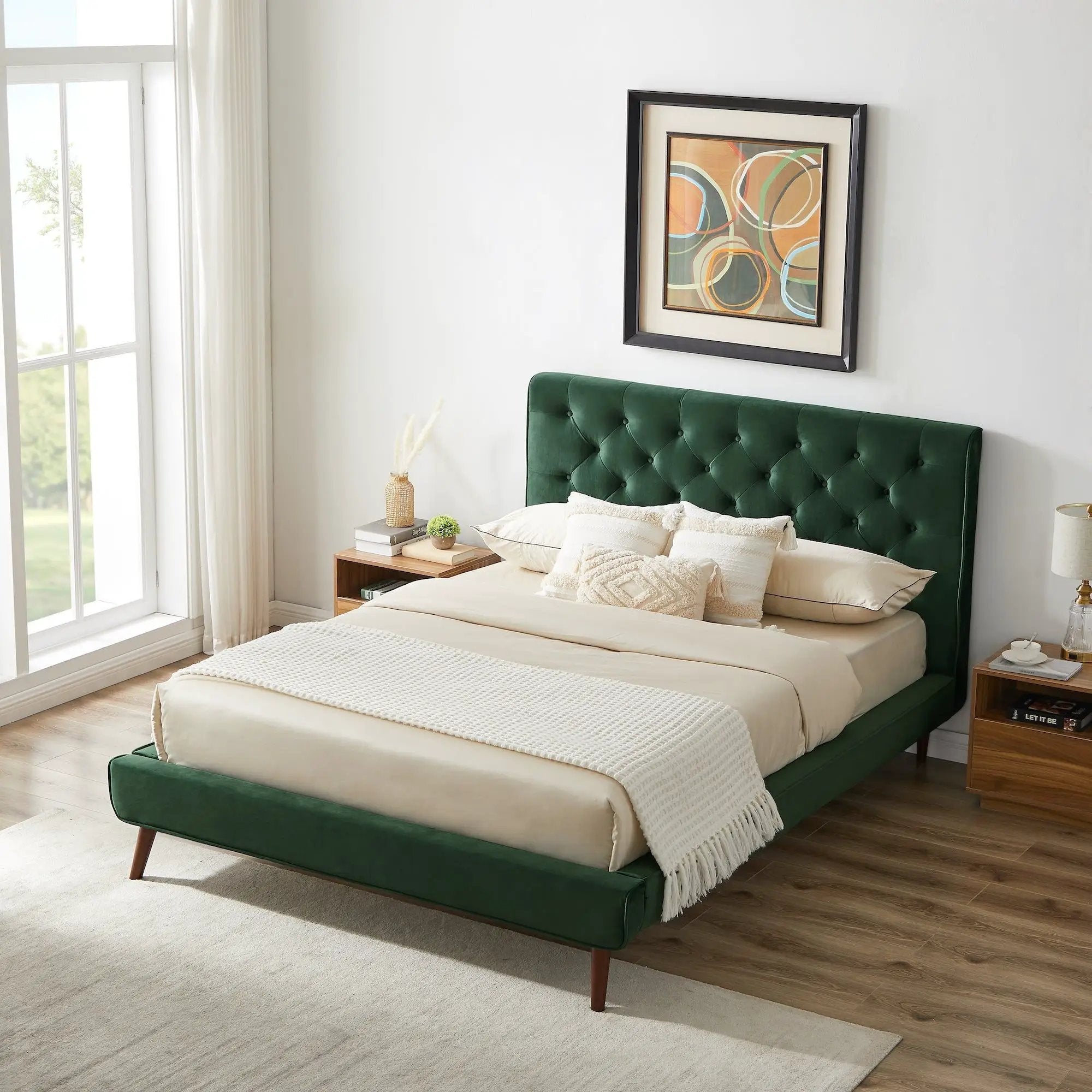 Dillon - Mid-Century Modern Platform Bed by HouseOfZazla