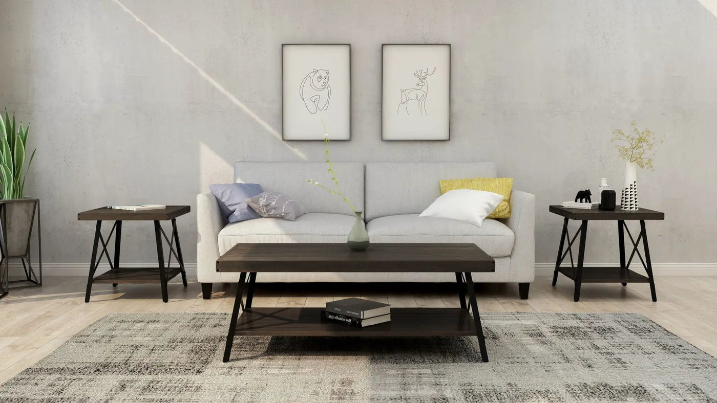 Modern Rustic Style Coffee Table by Unique Piece Furniture
