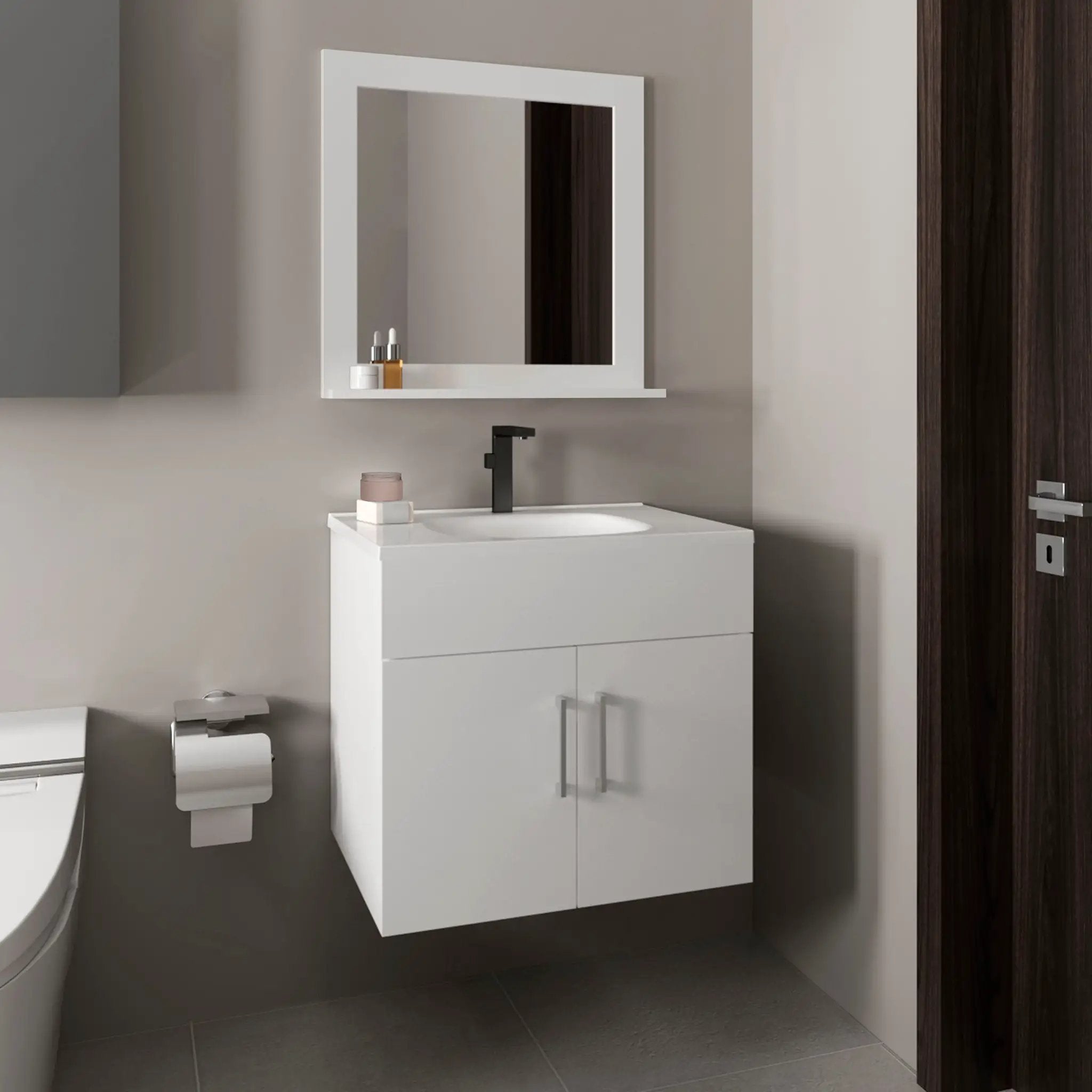 Bathroom Set Vanity Sink with Mirror by HouseOfZazla