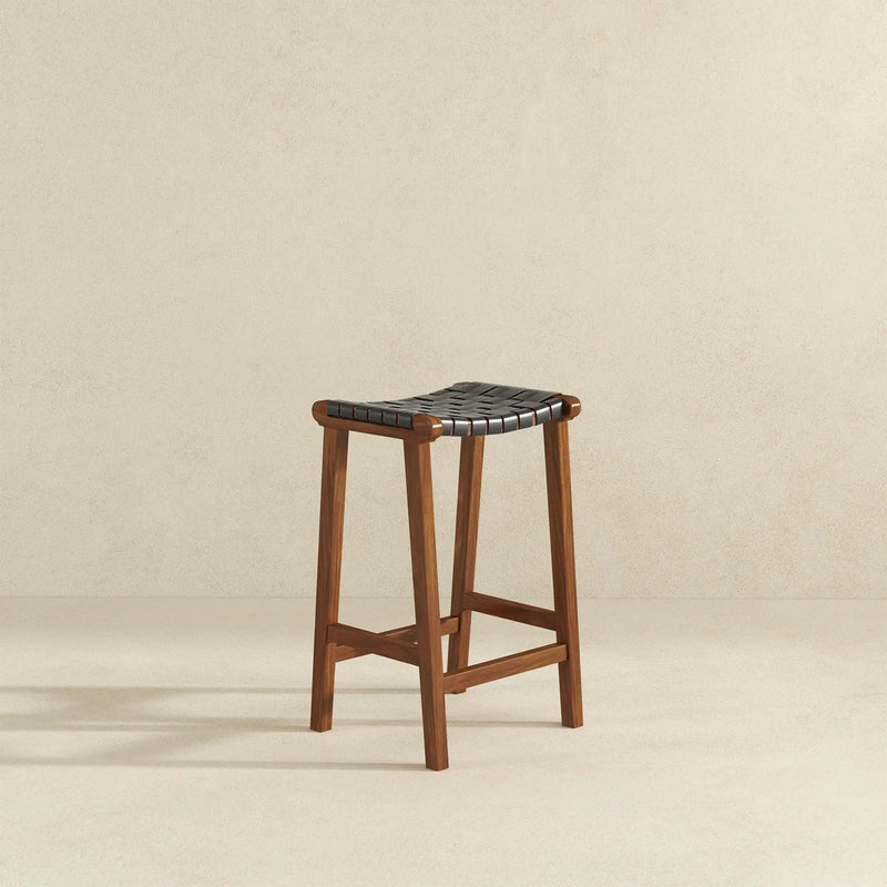 James - Mid-Century Modern Genuine Counter Stool by HouseOfZazla