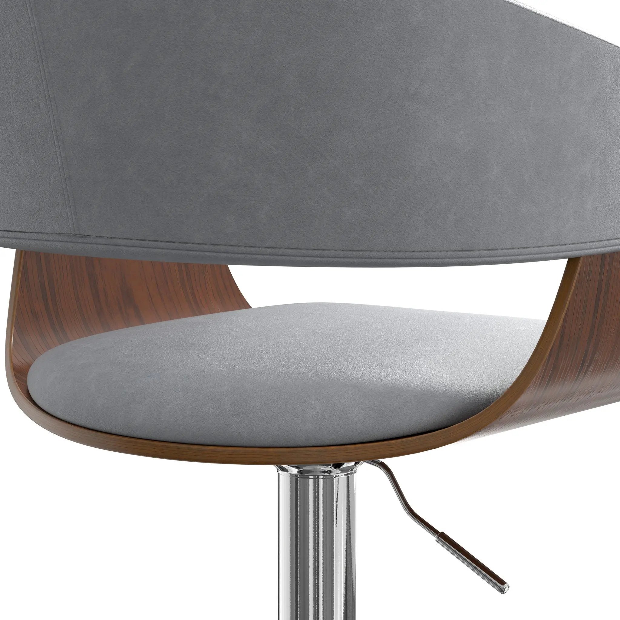 Lowell - Adjustable Swivel Bar Stool - Stone Gray by Unique Piece Furniture