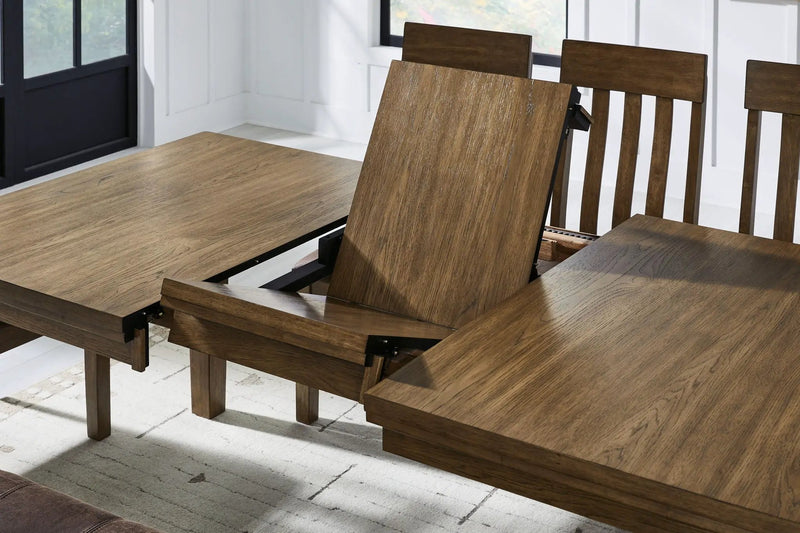 Urbinforte - Dining Room Butterfly Extension Table - Light Brown by Unique Piece Furniture