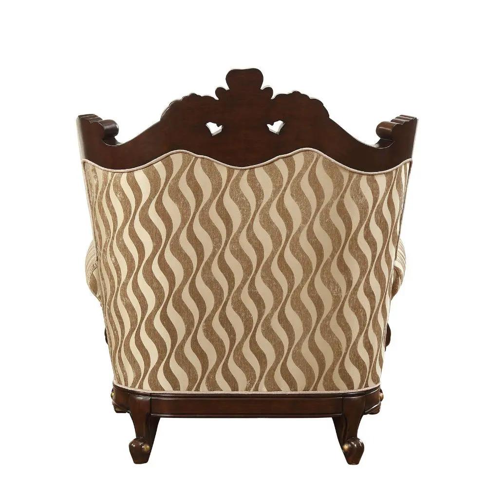 Shalisa - Chair With 2 Pillows (Same Lv01587) - Fabric & Walnut by Unique Piece Furniture