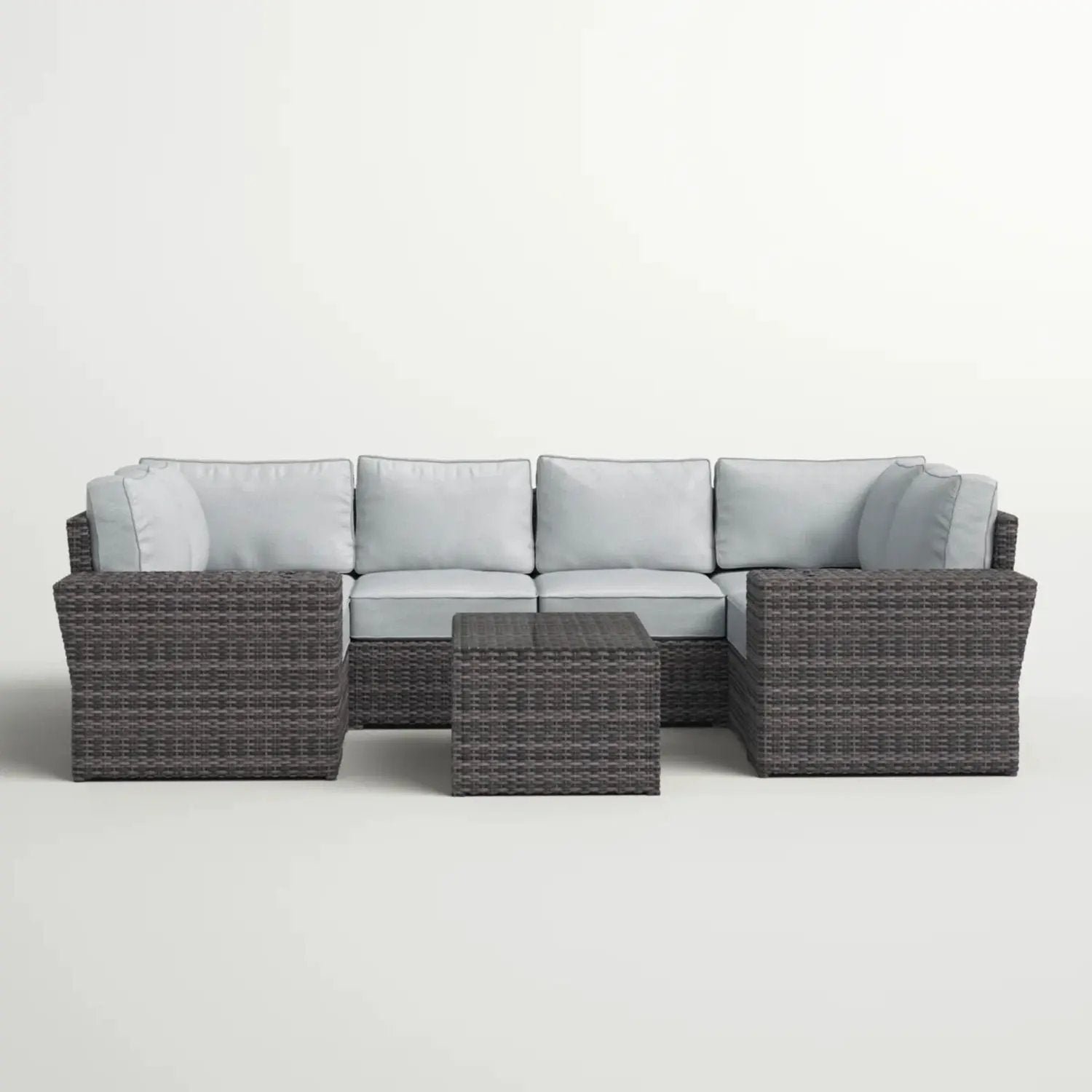 Stylish Wicker Patio Set Table by Unique Piece Furniture