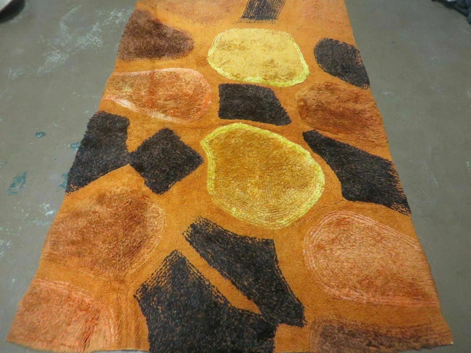 4' X 6' Modern Handmade Hooked Rug Wool Abstract Nice by Jewel Rugs
