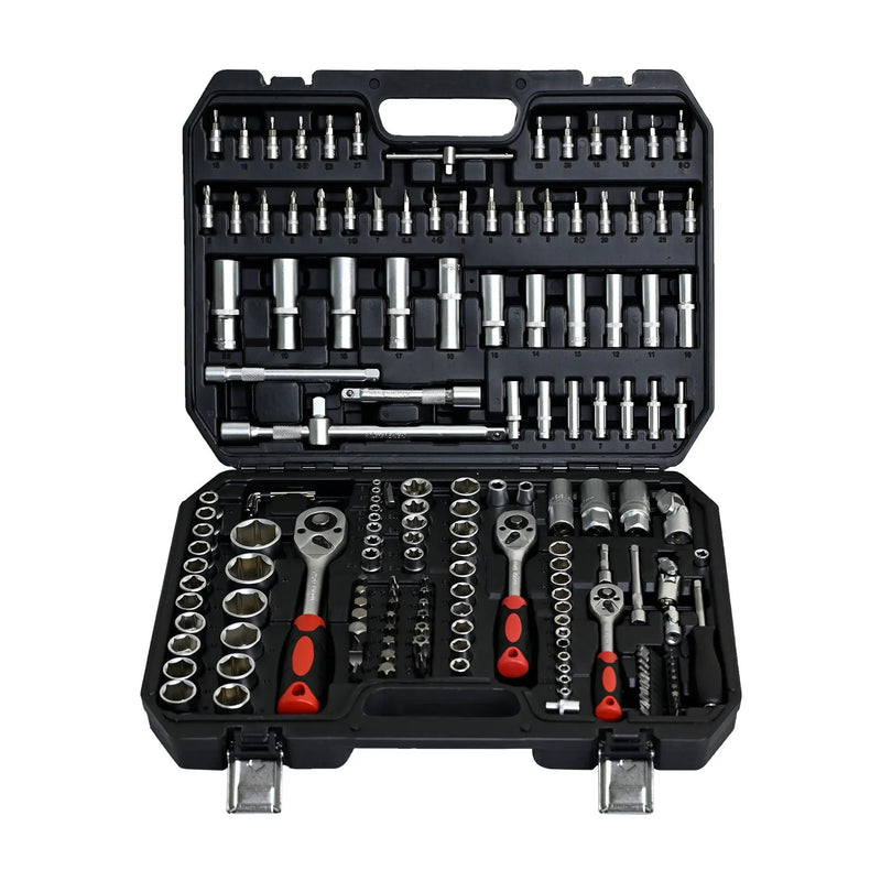 Tool Set Socket And Ratchet Wrench Toolbo 71 Pieces Toolbox Universal Home Car Repair Tool Set For Men Homeowners Diy Enthusiasts And Mechanics - Black by HouseOfZazla