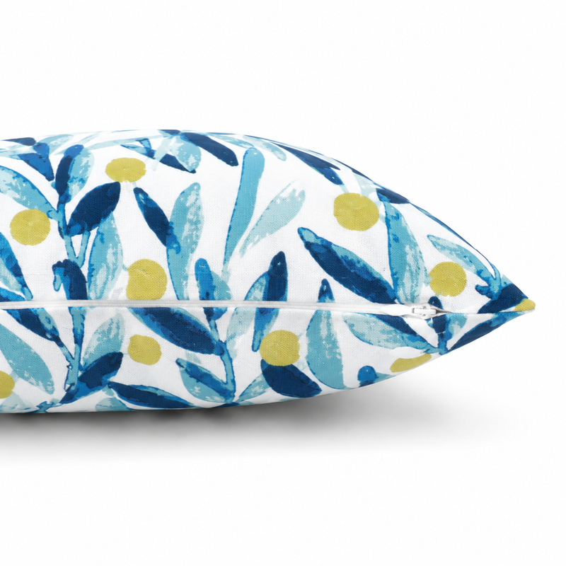 4 Pack Outdoor Pillow Covers - Coastal Leaves by HouseOfZazla