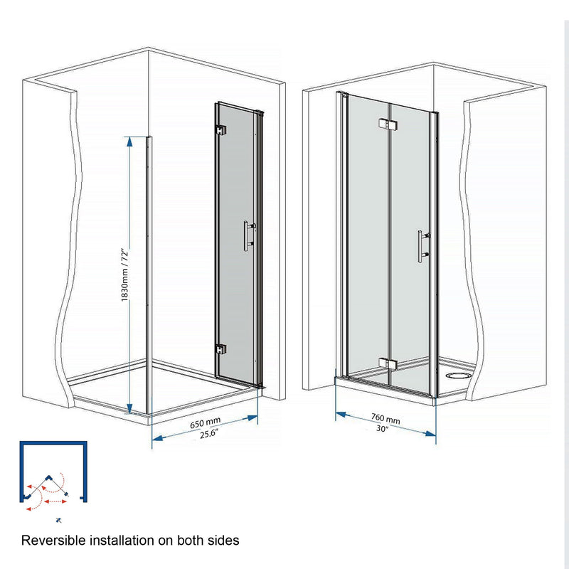 Bifold Shower Door