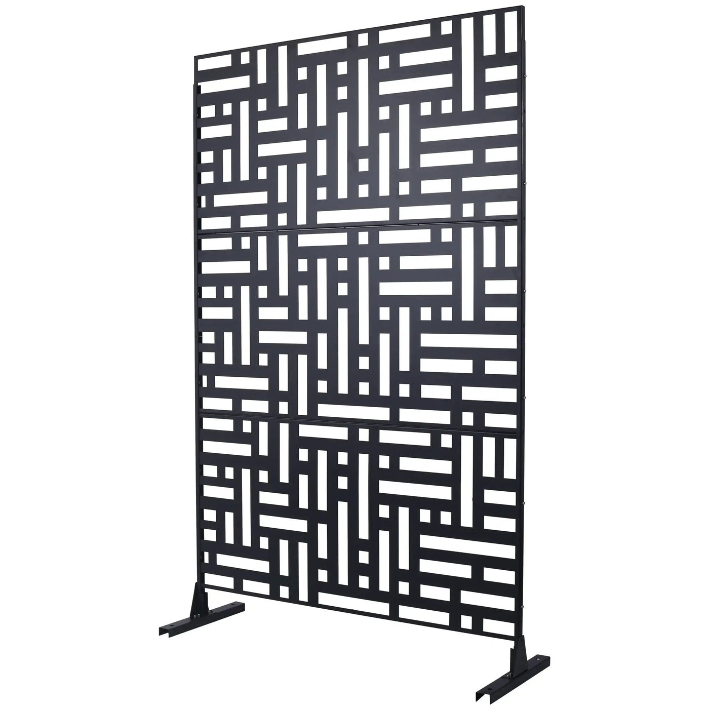 Decorative Freestanding Metal Privacy Screen For Indoor & Outdoor Use by Unique Piece Furniture