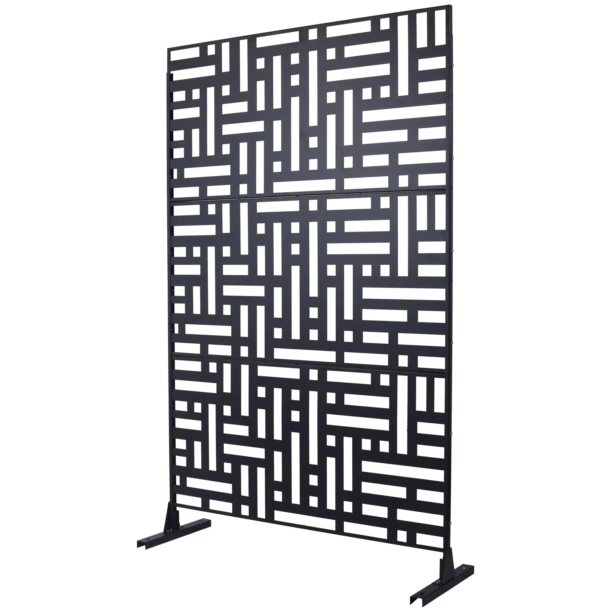 Decorative Freestanding Metal Privacy Screen For Indoor & Outdoor Use by Unique Piece Furniture