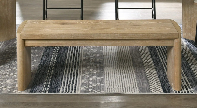 Magnus - Wide Dining Bench - Wooden Oak by Unique Piece Furniture