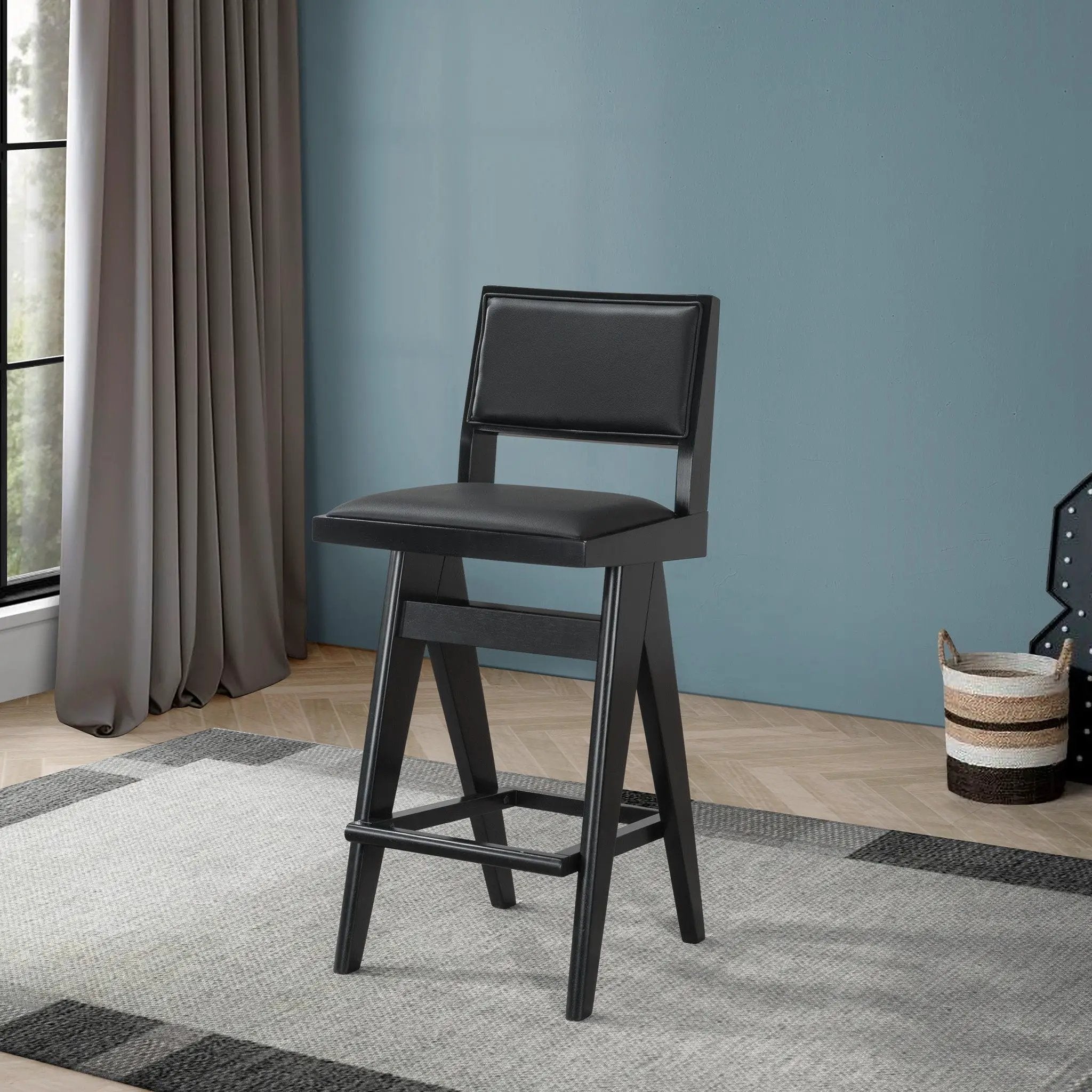 Keira - Bar Stool (Set of 2) - Black by Unique Piece Furniture