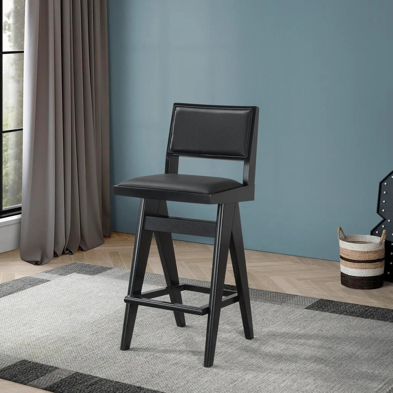 Keira - Bar Stool (Set of 2) - Black by Unique Piece Furniture