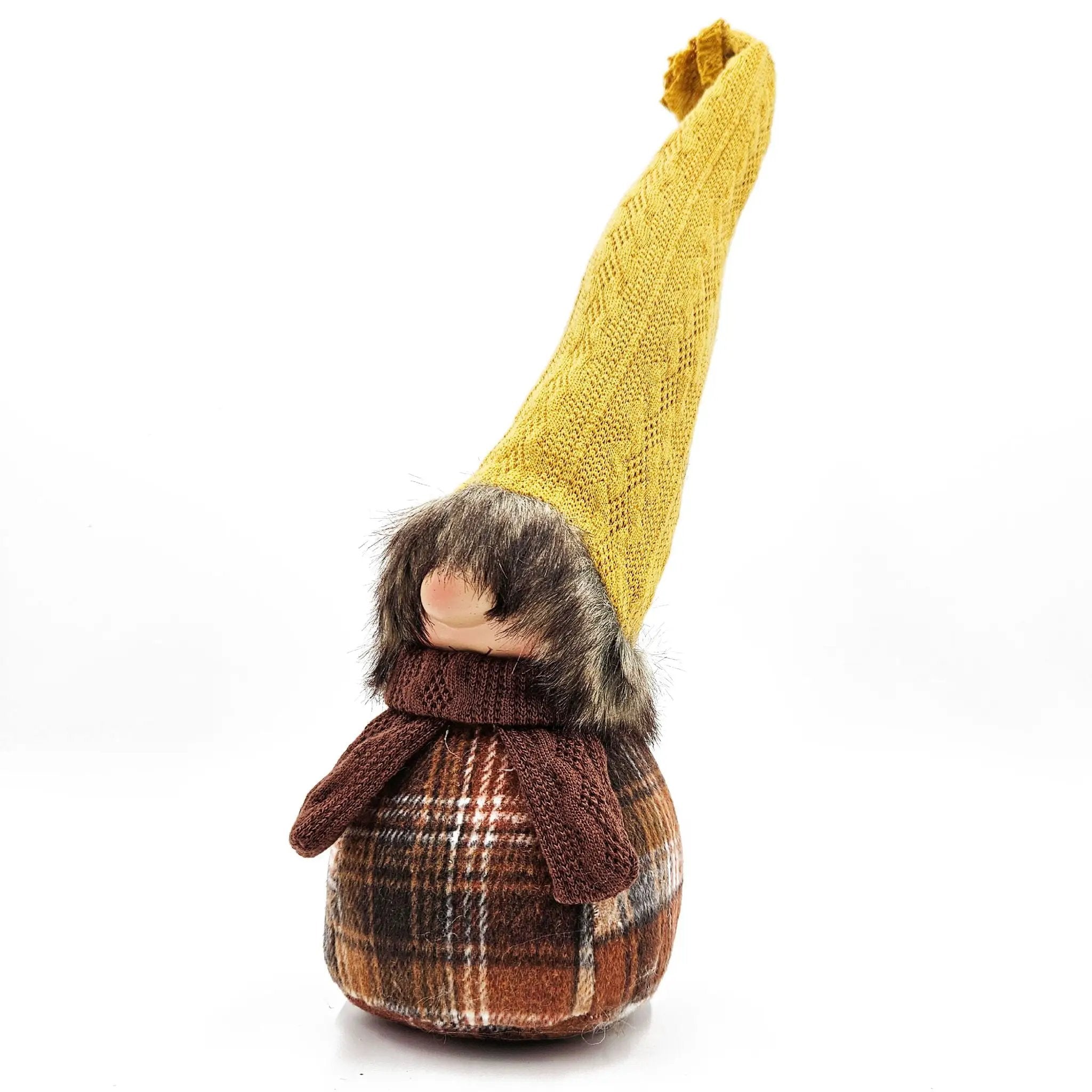 Gnomes Decorations, For Fall Thanksgiving Table Decorations (Set of 2) - Brown / Yellow by Unique Piece Furniture