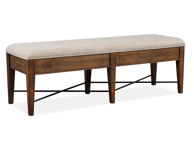 Bay Creek - Bench With Upholstered Seat - Toasted Nutmeg by Unique Piece Furniture