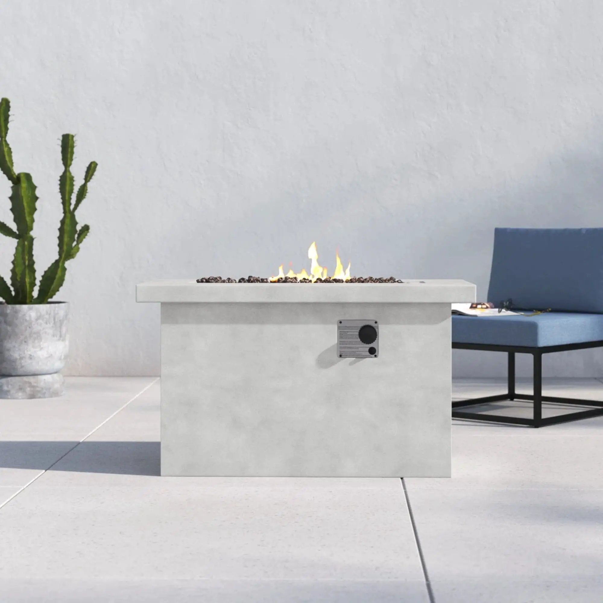 Propane / Gas Outdoor Fire Pit Table by Unique Piece Furniture