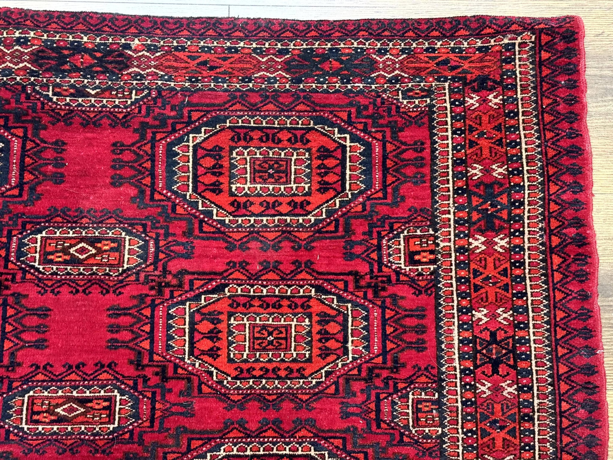 Antique Turkoman Salor Rug, Turkoman Textile, Fine 400 KPSI, Red, Persian Tribal Rug by Jewel Rugs