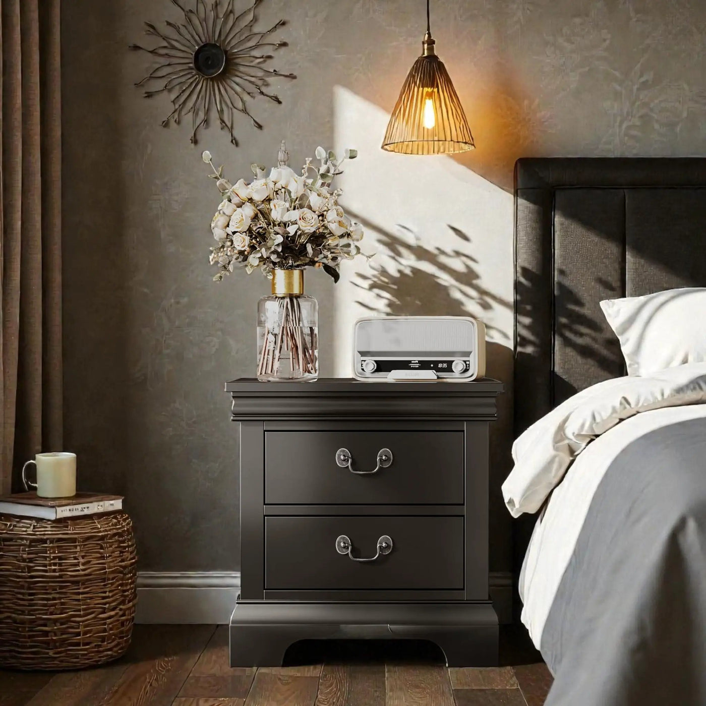 Nightstand With 2 Drawers by Unique Piece Furniture