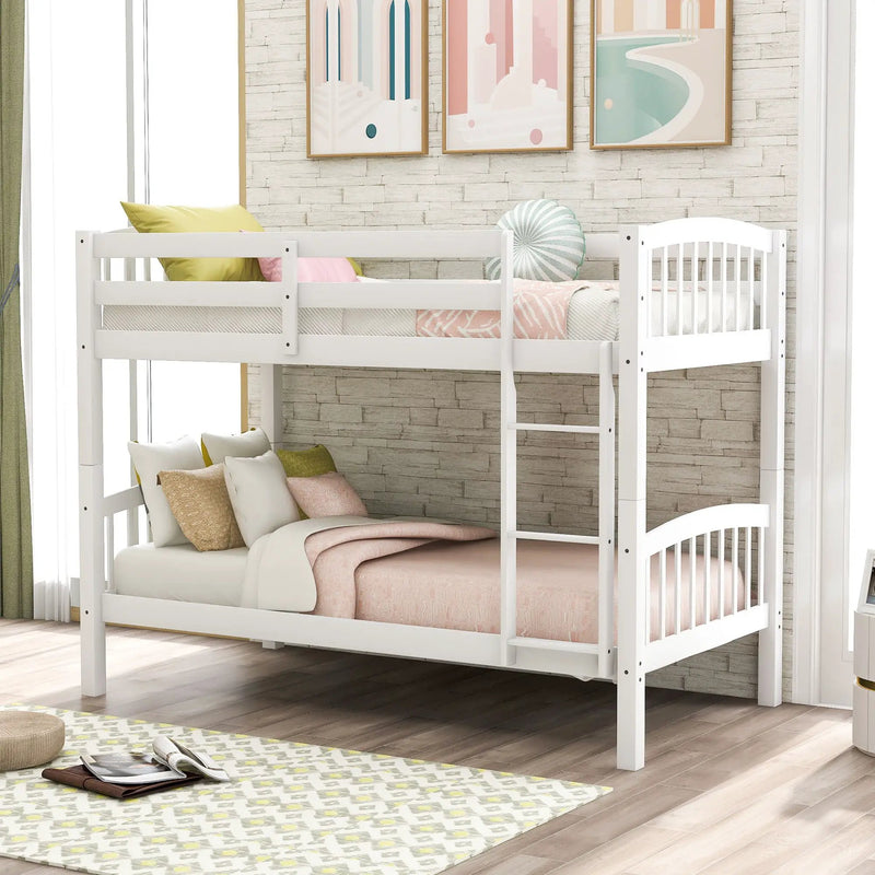 Solid Construction Bunk Bed With Ladder by HouseOfZazla