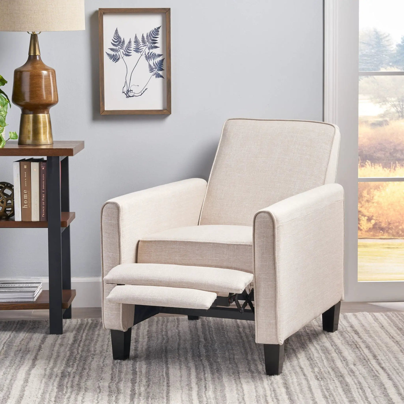 Upholstered Push Back Recliner Chair For Living Room by HouseOfZazla
