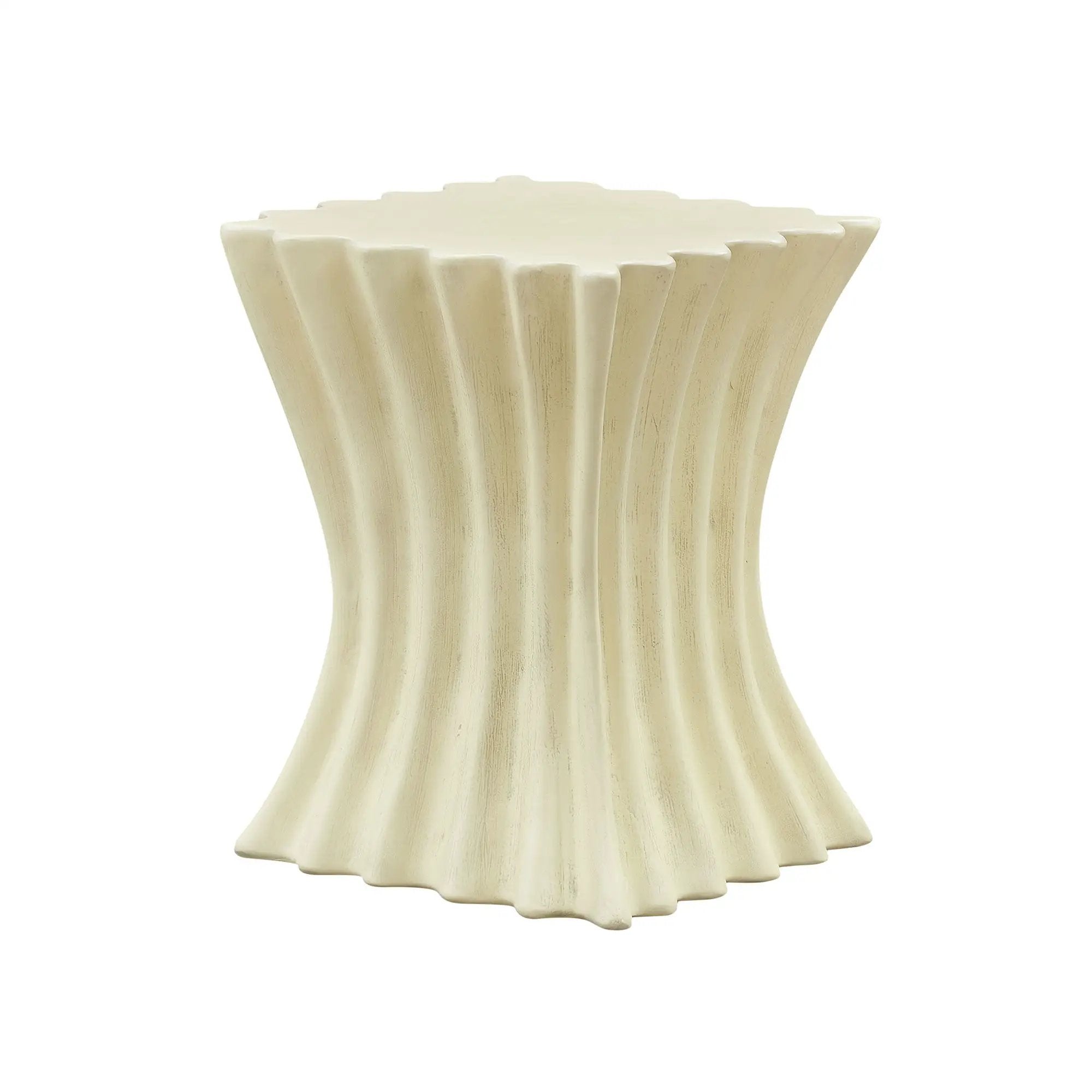 15.16 Inch Side Table Vintage Sturdy Fiberglass Table by HouseOfZazla