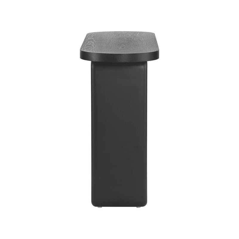 Art Sculptural Console Table With Oval Cutout Legs - Black by HouseOfZazla