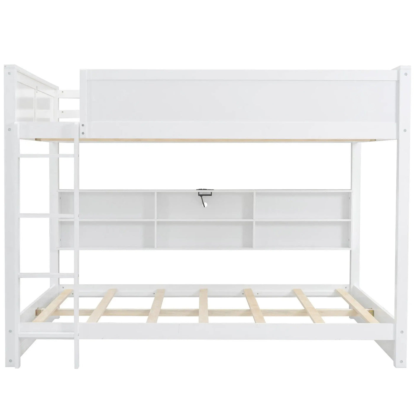 Bunk Bed With Storage Cabinets And USB Ports by HouseOfZazla