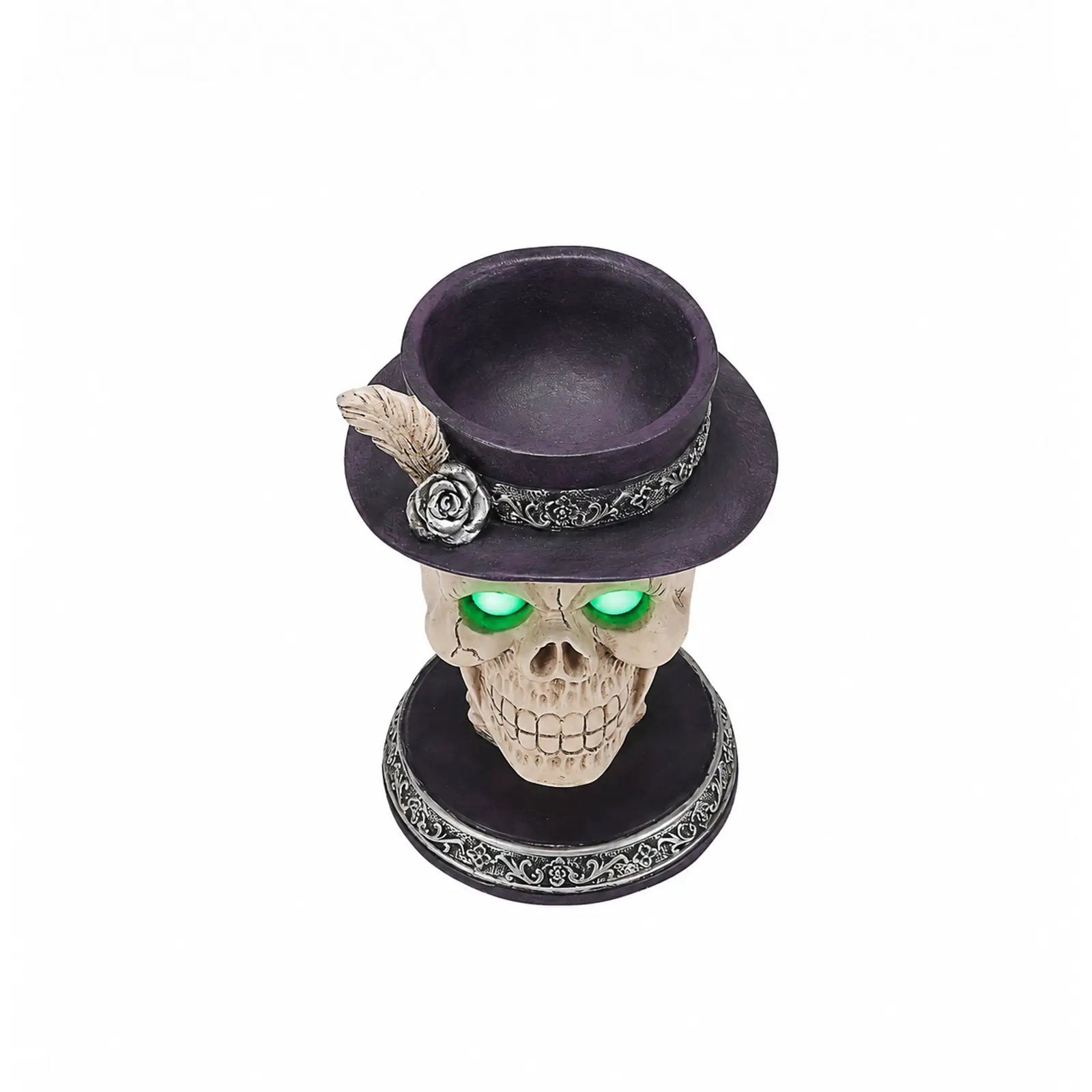 Halloween Skull Candle Holder with Glowing by HouseOfZazla