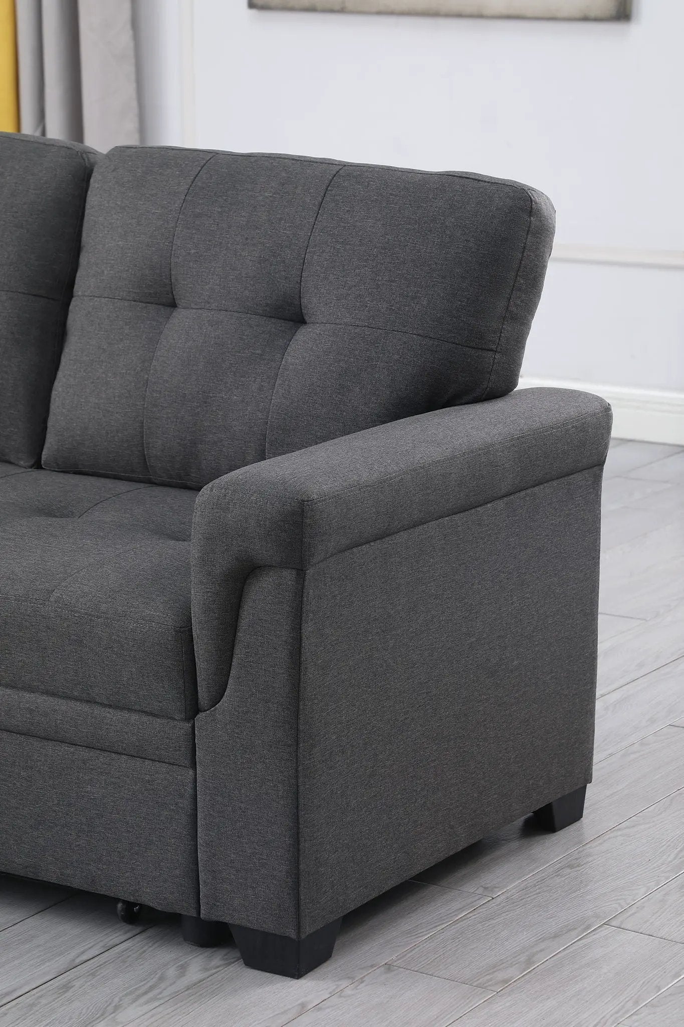 Lucca - Reversible Sleeper Sectional Sofa With Storage Chaise by HouseOfZazla