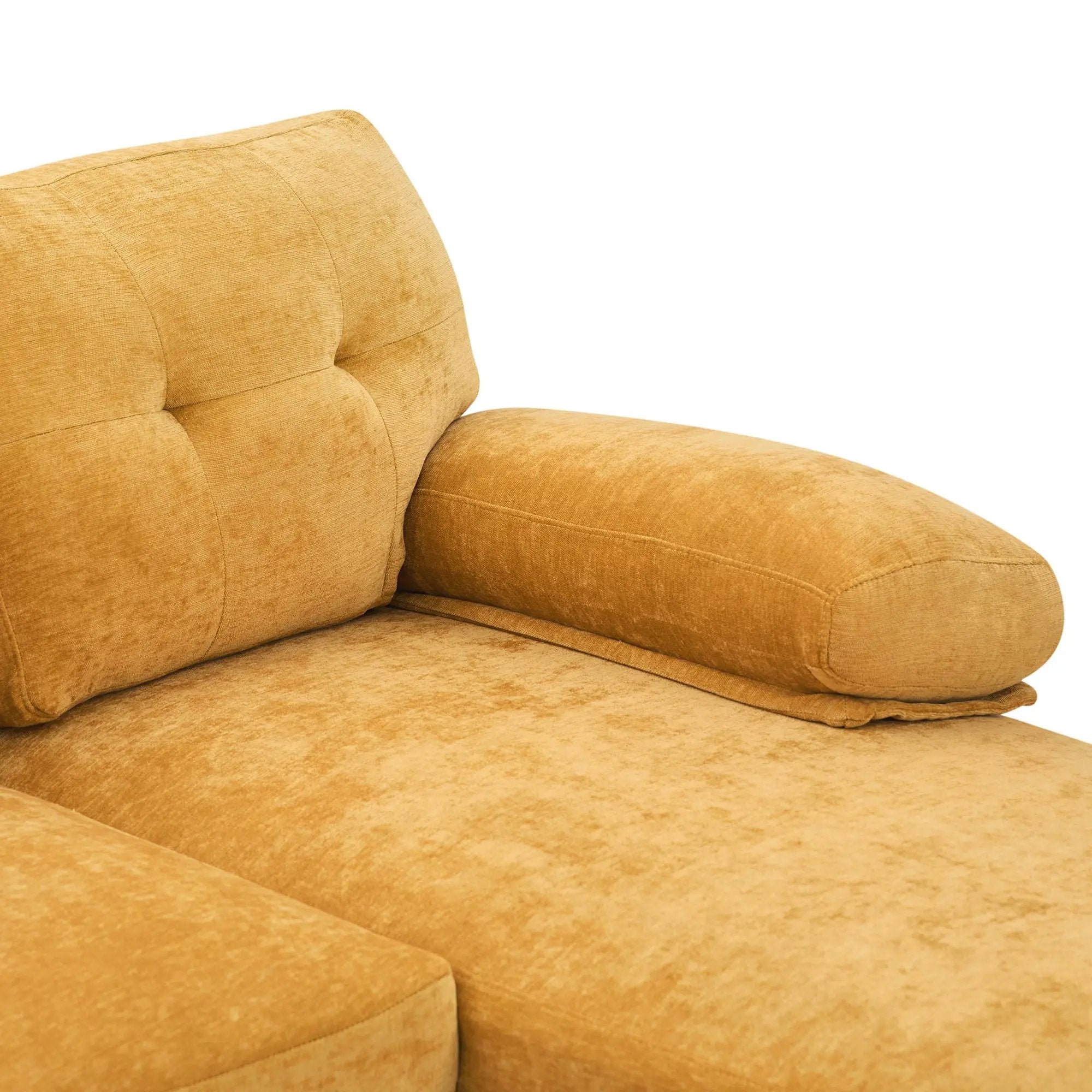 U-Shaped Sectional Sofa 103.5" Fabric Couch With Dual Chaise Lounges, Storage Pockets, Armrest Pillows by HouseOfZazla