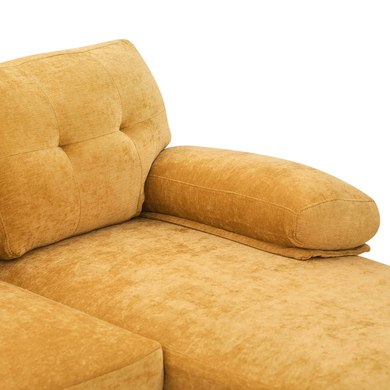 U-Shaped Sectional Sofa 103.5" Fabric Couch With Dual Chaise Lounges, Storage Pockets, Armrest Pillows by HouseOfZazla