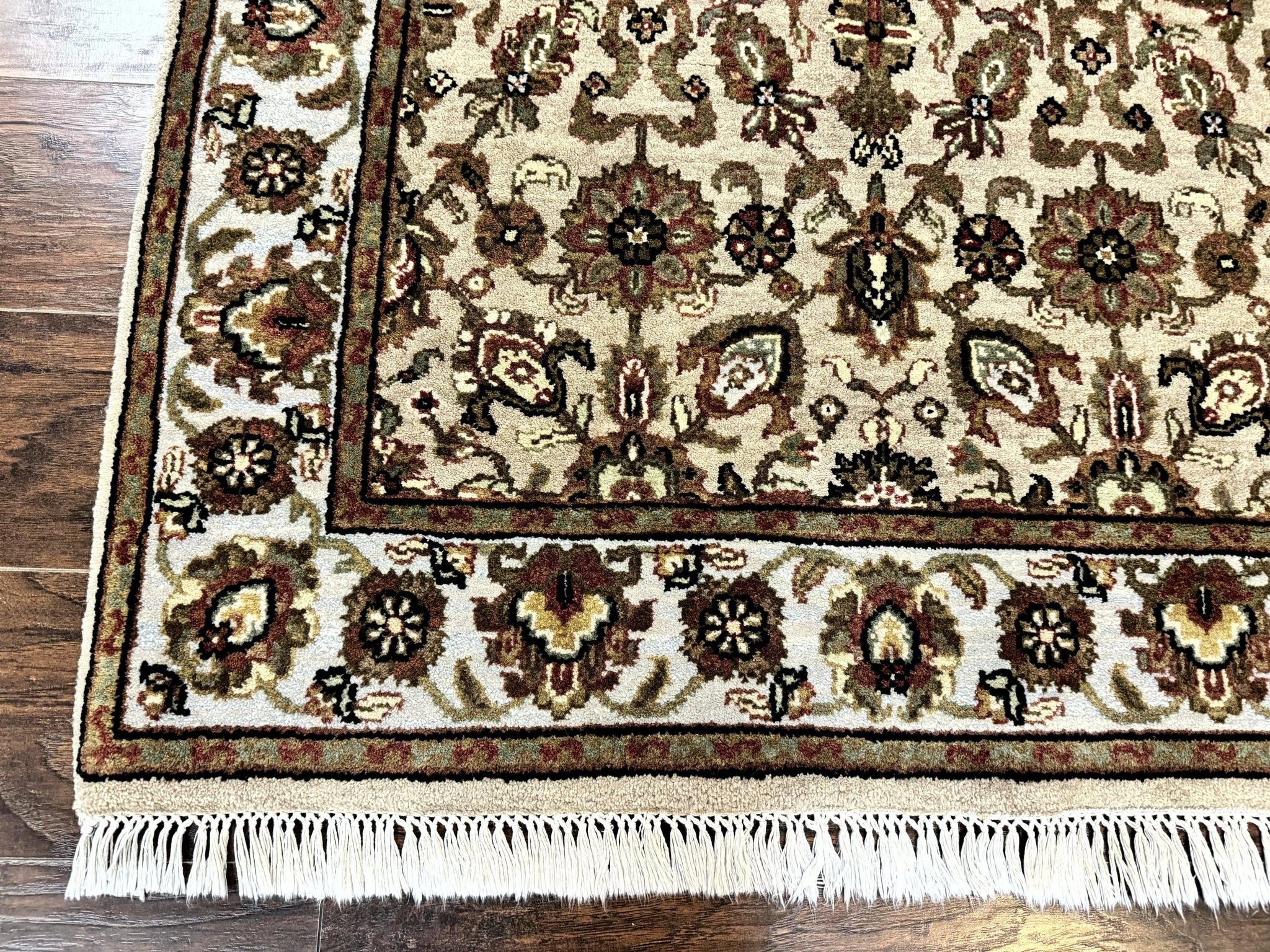 Pak Persian Rug 4x6, Floral Allover Vintage Oriental Carpet, Handmade Wool Rug by Jewel Rugs