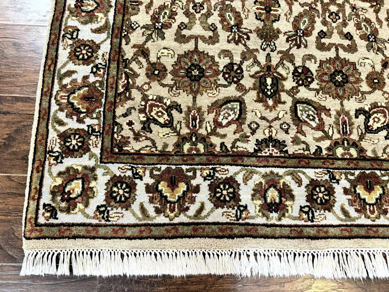 Pak Persian Rug 4x6, Floral Allover Vintage Oriental Carpet, Handmade Wool Rug by Jewel Rugs