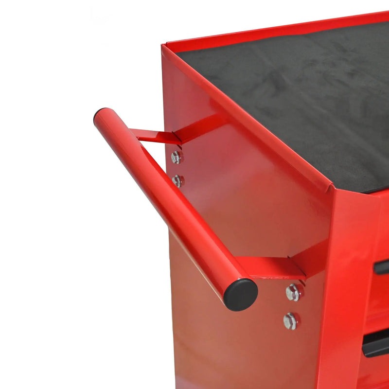 Rolling Metal Tool Chest With Drawers, Steel Storage Cabinet With Ball Bearing Slides by HouseOfZazla