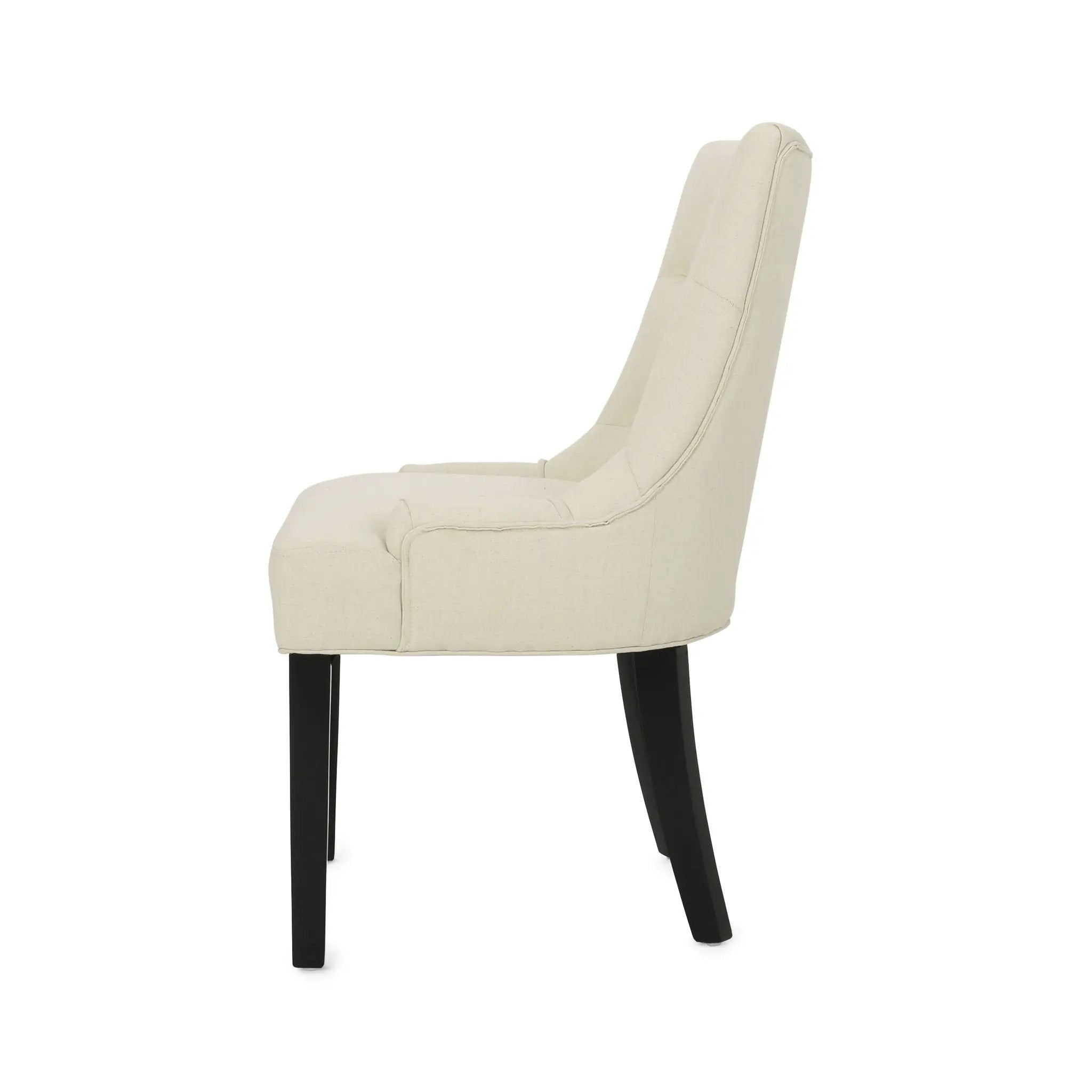 Cheney Contemporary Dining Chair Tufted Upholstery (Set of 2) by HouseOfZazla