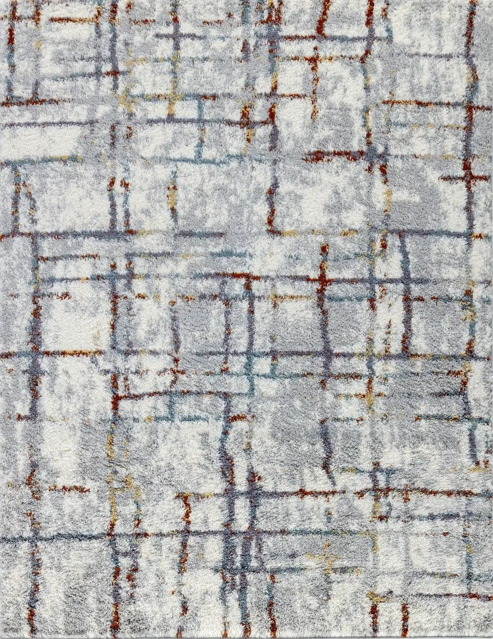 Loft Shag - 5' 3" X 7' Shaggy Area Rug - Multi by HouseOfZazla